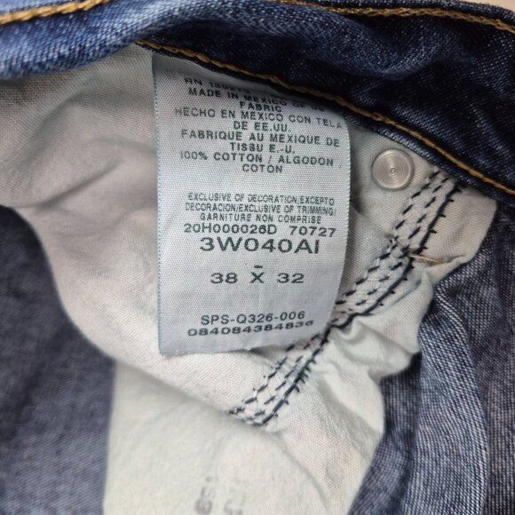 Wrangler Riggs Workwear Rugged Cargo Blue Jeans Sz 38/32 EXCELLENT CONDITION!!! - Picture 3 of 8
